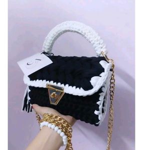 Crochet Handmade Sling Bag For Women And Girls 💫