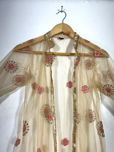 Golden  Embellished Cape (Women’s)