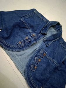 Vintage Cropped Denim Jacket