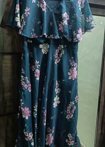 🌸 Elegant Floral Full-Length Dress for Sale 🌸