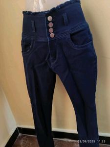 New Unused Dark Blue Denim Jeans