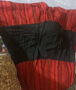 Grey Red Ethinic Gown