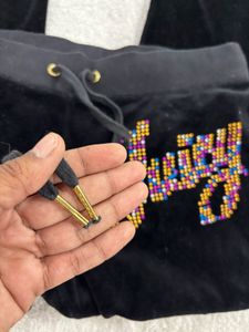 Juicy Couture Black Velour Joggers