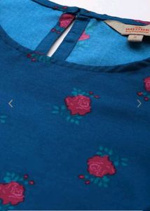 Blue Floral Kurta Set