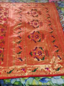 Red Paithani Saree
