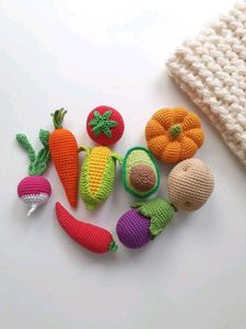 handmade crochet vegetables