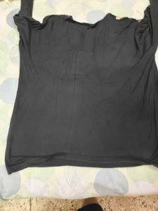 Black Embellished Party top in xl for women