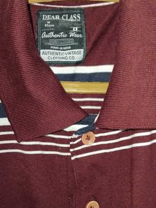 Dear Class Striped Polo Shirt