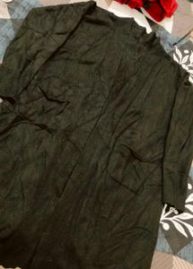 Black, Long, Woolen Shrug 😻