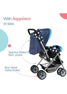 LuvLap Baby Stroller/Pram,5 point safety,360°wheel
