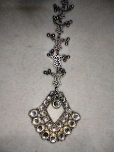 Vintage Inspired Rhinestone Maang Tikka