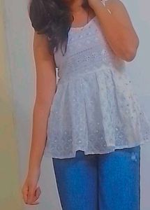 a beautiful white top