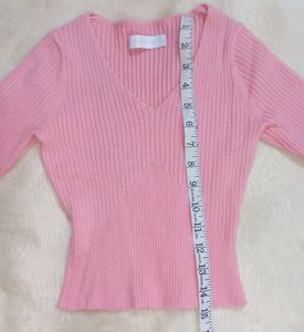 Pink Ribbed Top🌺