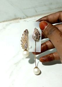 Pearl Wings Earring