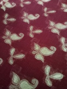 Cotton Saree Maroon