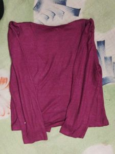 Purple Embellished Top