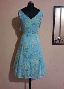 Vintage Floral Cotton Dress