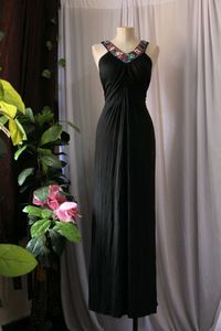 Vintage Black Maxi Dress