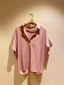 Pink V-Neck Top