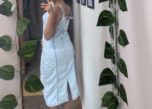Combo Of Crop Top And Denim S Size