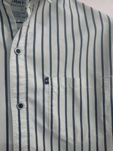 Striped Button-Down Shirt