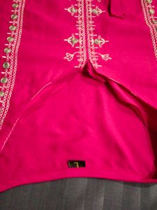 Pink Asymmetric Kurti