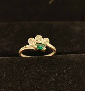 Emerald Accent Ring