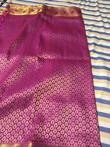 Saree With Unstitched Machine Embroidery Blouse Bi