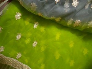 Beautiful Net Saree With Stitched Blouse