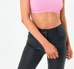 Pink Corset Ribbed Top by Glassons