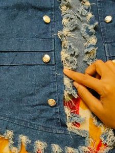 Distressed Denim Jacket