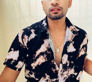 H&amp;M Like Darkphlox Aesthetic black gold Shirt