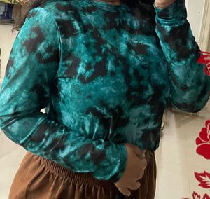 Tie-dye Long Sleeve Top
