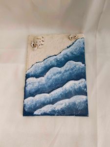 Beach Texture Art On Canvas