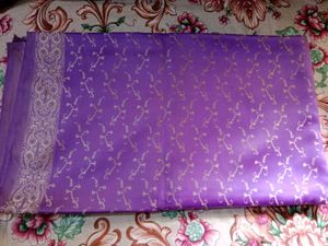 get it for 450/- Purple Banarasi Silk Saree