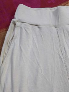 White Plazo Pants