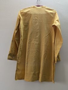 Yellow Colour Cotton kurta