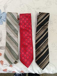 Set Of 3 Branded Ties