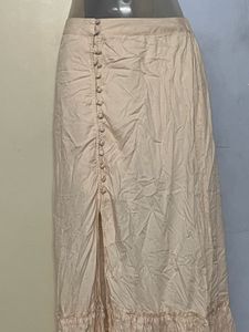 Whitish Maxi Skirt Pure Cotton Only Need Iron