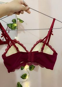 Red Lace Bra