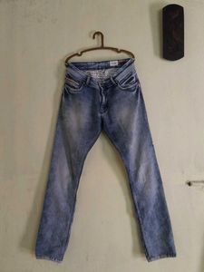 Blue Acid Wash Jeans