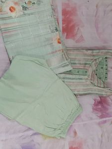 Green Kurta Set with Dupatta