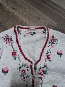 Floral Embroidered Cardigan