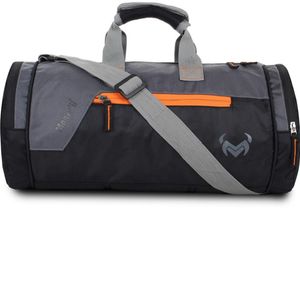 Gray &amp; Black Duffle Bag