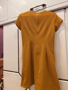 FabAlley Mustard Dress- SMALL