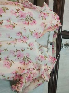 Floral Print Ruffle Dress