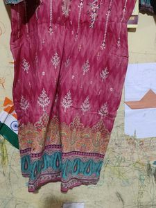 Pink Embroidered Kurta Set