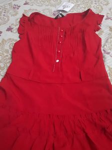 Red Tiered Dress