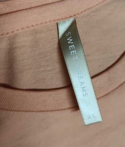 Sweet Dreams Women Peach T-shirt