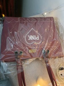 PINK Quilted Tote Bag